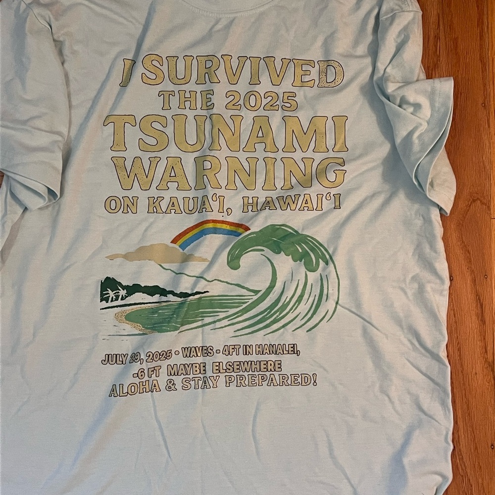 Light Blue Kauai Tsunami T-Shirt